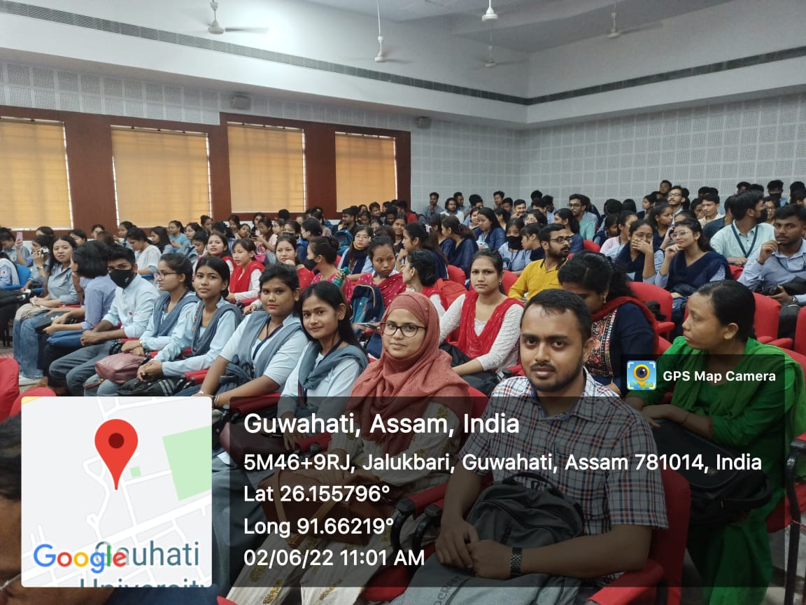 Botany faculty and students of North Gauhati College attending the 9th Prof. H. K. Baruah Memorial Lecture followed by Botanical Garden visit at Gauhati University on 2nd June, 2022