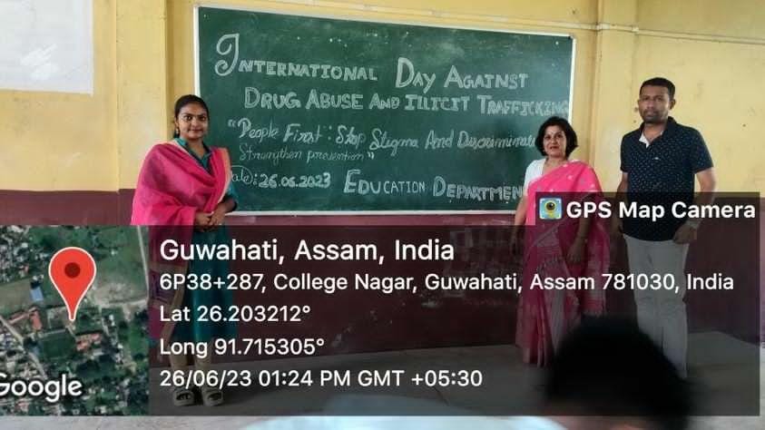 "International Day Against Drug Abuse and Illicit Trafficking" observed by Education Department to create awareness among students for a happy, healthy and peaceful life on 26.06.2023.