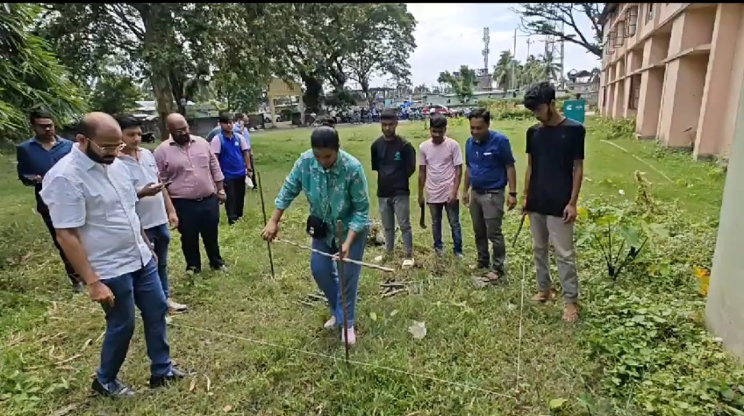 Industrial collaboration with Bajaj Consumer Care Ltd. (BCCL) for Miyawaki garden at North Gauhati College campus on 13.09.2023