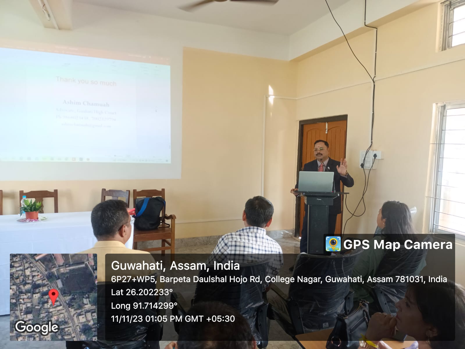 Awareness Programme on "Good Samaritan Law and Road Traffic Accident" organised by Womens Cell, North Gauhati College on 11.11.2023