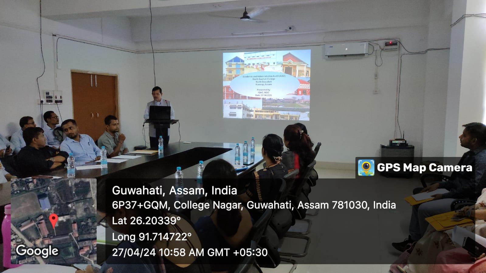 External Academic and Administrative Audit of NGC by Prof. Nandana Dutta and Prof. Eeshankur Saikia from Gauhati University on 27.04.2024