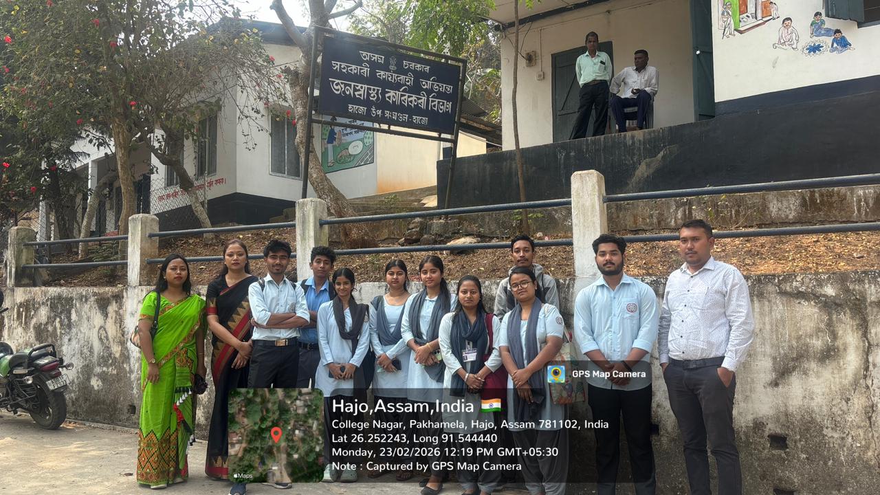 Students’ visit to PHE, Hajo on 23.02.2026, an initiative of MoU between PHE and North Gauhati College